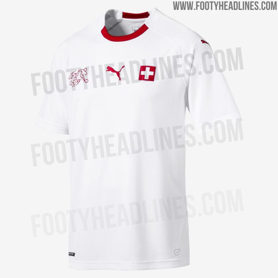  Switzerland will be showing off the Puma design as they play in this summer's World Cup