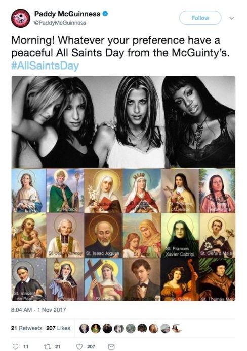 Paddy posted a picture of Nicole from her All Saints days 