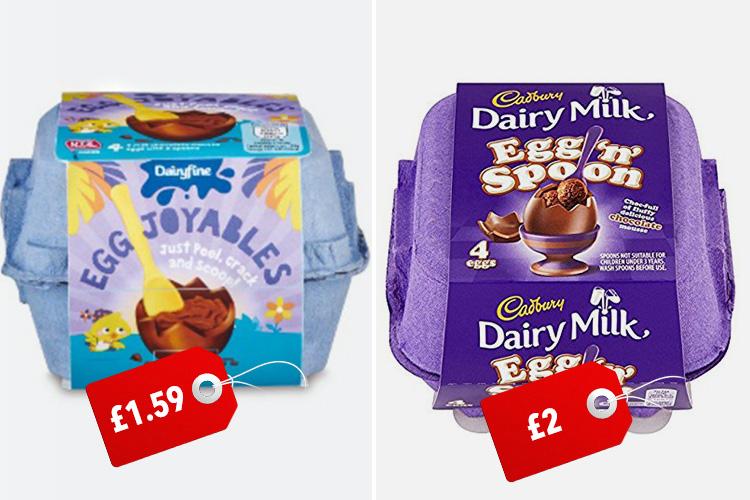 Dairyfine Egg Joyables look very similar to Cadbury’s Dairy Milk egg ‘n’ spoons