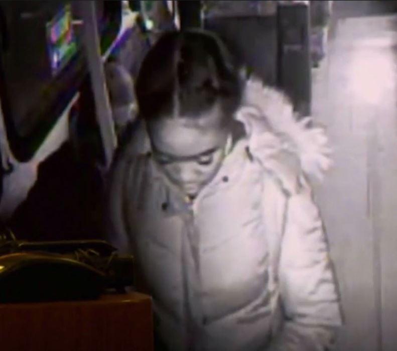  CCTV shows Alianna on a bus moments before she was abducted by Whitaker