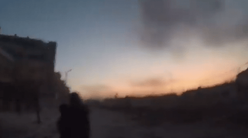  Moments after posting the video claimed to be Napalm, the rescuers showed how smoke filled the skies of eastern Ghouta