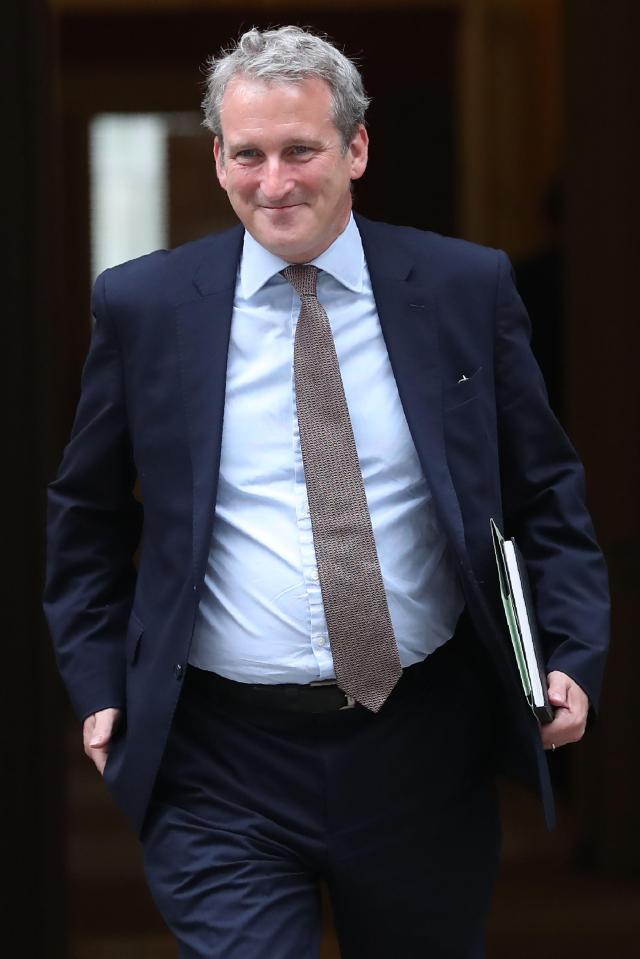  Damian Hinds leaving Downing Street