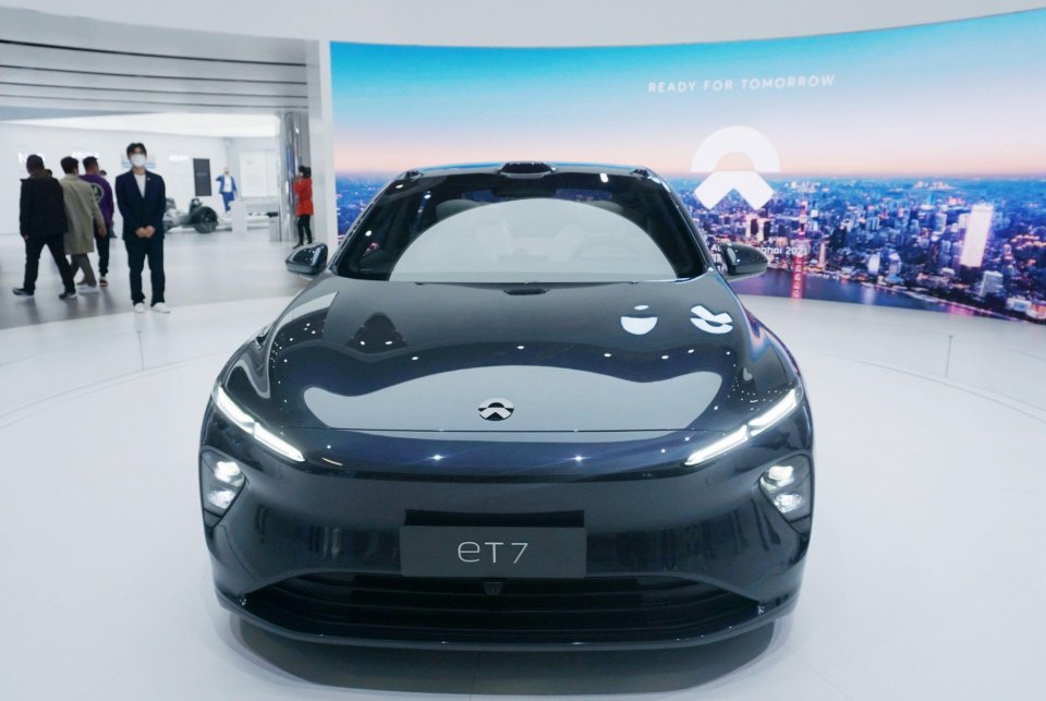  The new NIO ET7 released by NIO at the Shanghai Auto Show attracted many fans