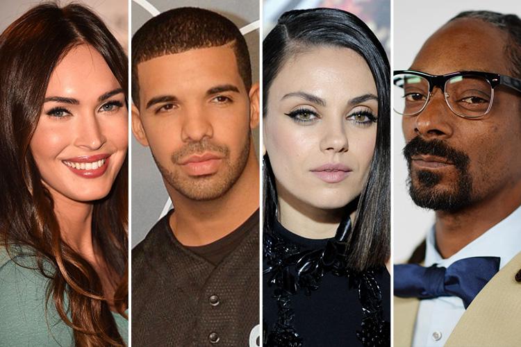  From left to right: Megan Fox, Drake, Mila Kunis, and Snoop Dogg are all gamers