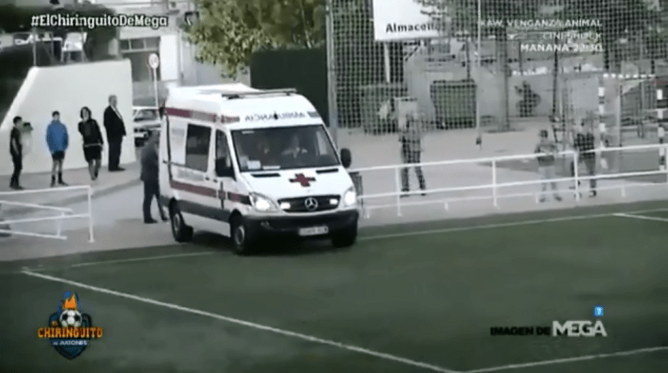  Ambulance is called on to pitch as Francesc Peralta suffers serious head injury