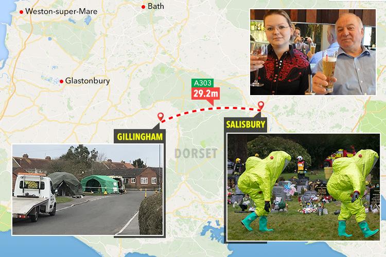 The military has been seen in Gillingham this morning as part of the investigation into the Salisbury poisoning