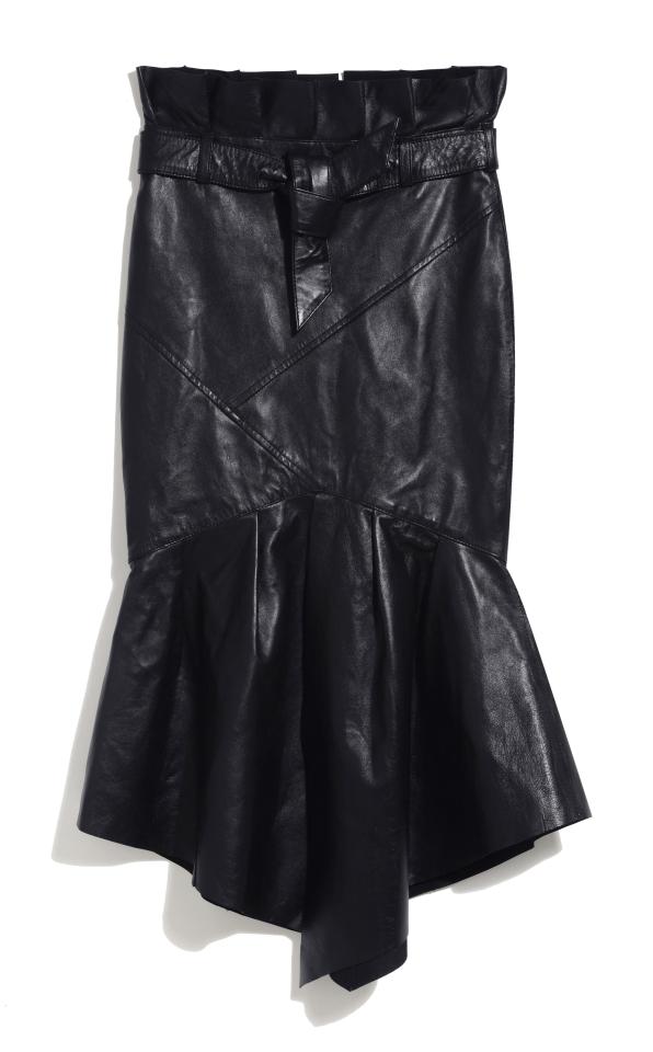  This leather style midi skirt is from V by Very