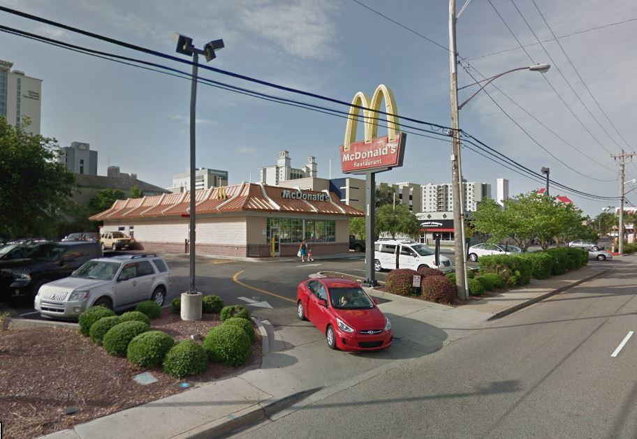  The homeless man and Good Samaritan Yossi were escorted by police from the McDonald's restaurant in Myrtle Beach, South Carolina