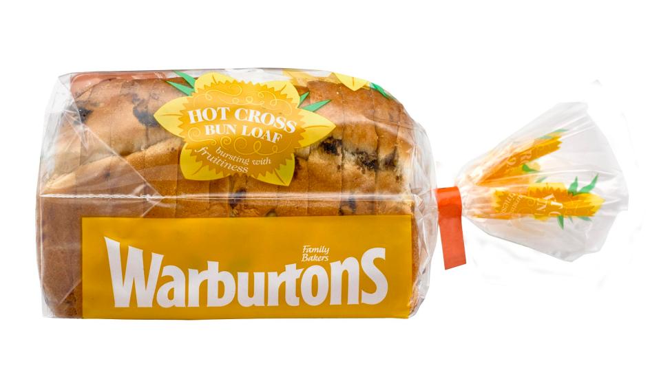  The hot cross bun loaf is available for just 75p from Iceland