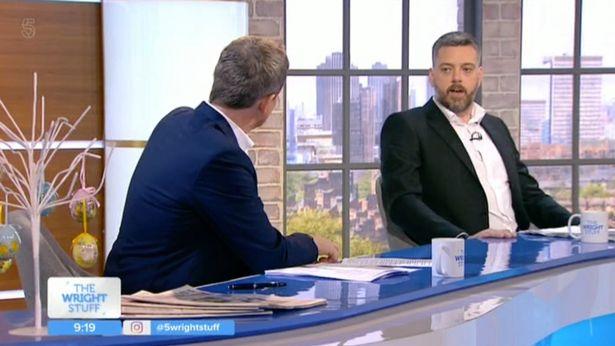  Iain stormed off The Wright Stuff yesterday when Matthew asked about his personal life after previously agreeing not to bring it up