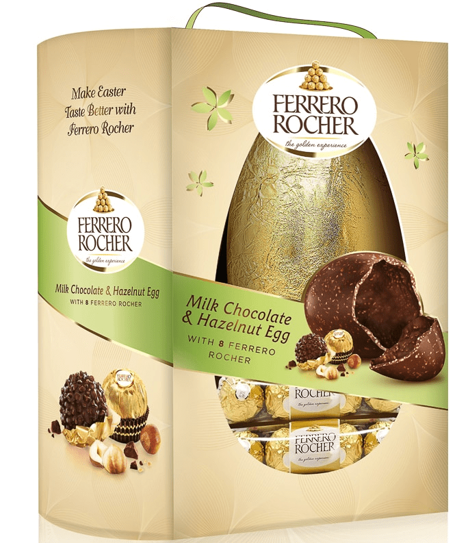  The Ferrero Roche egg is made from the same chocolate as the bite size treats