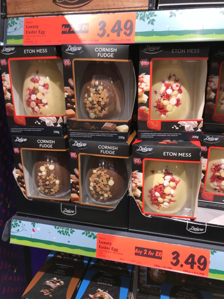 Lidl's Deluxe Easter eggs are £3.49 each, or 2 for £6