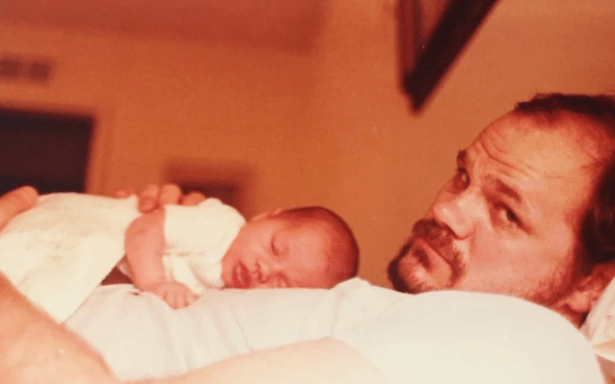  Meghan Markle once uploaded this photo of herself as a baby lying on dad Thomas Markle