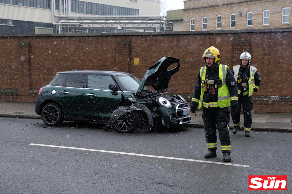  A young girl passenger was left sobbing and 'really shaken up' after the crash