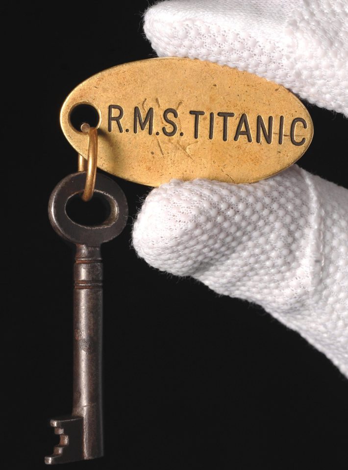 Is this the key to the sinking of the Titanic? Blair held onto this key, which opened the locker for the crows next binoculars