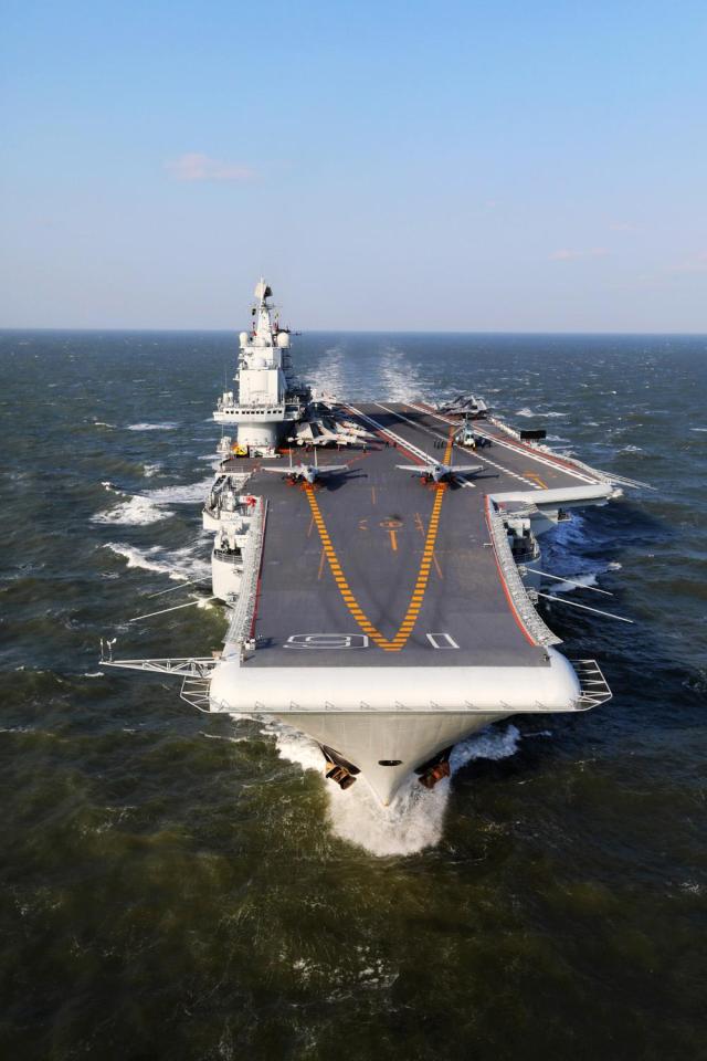  China's first aircraft carrier Liaoning which was launched in 2016... more are being built