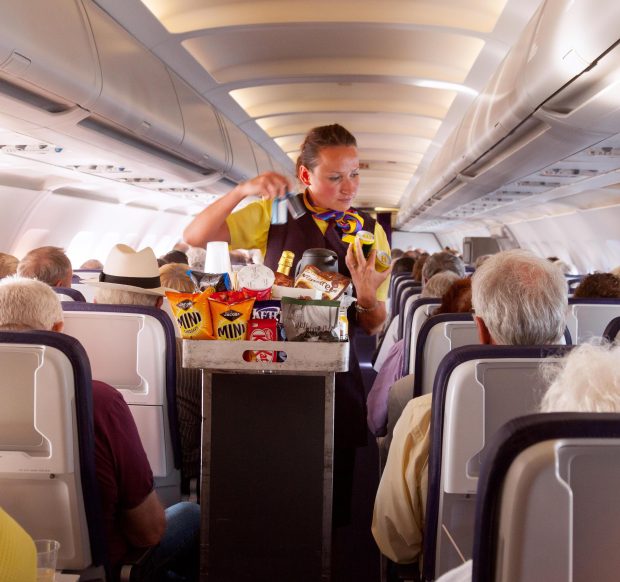 The mark-up for snacks and drinks on a plane can be up to 8,900 per cent more than on the ground