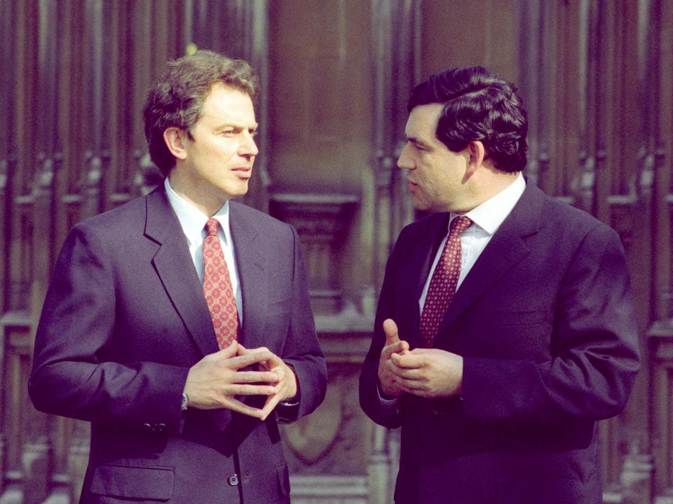  The last Labour government, under Blair and then Brown (pictured), flooded the economy with cheap EU labour and depressed wages for unskilled Brits