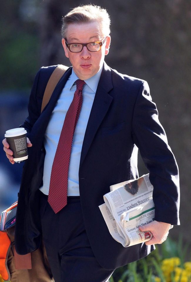  Gove likes using reusable coffee cups to help the environment after being criticised for using a disposable cup