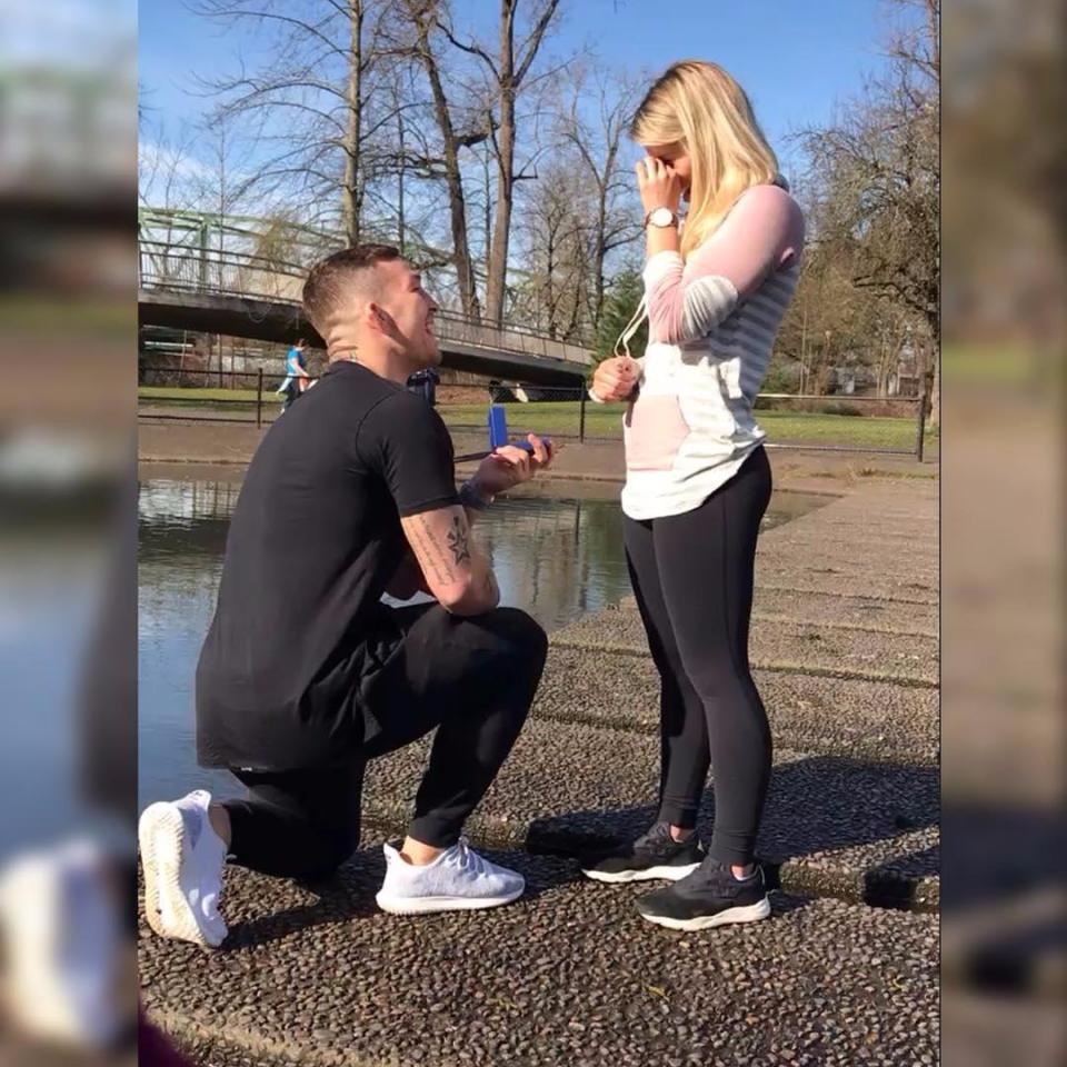  Austin Vanderford popped the question to Paige VanZant in January