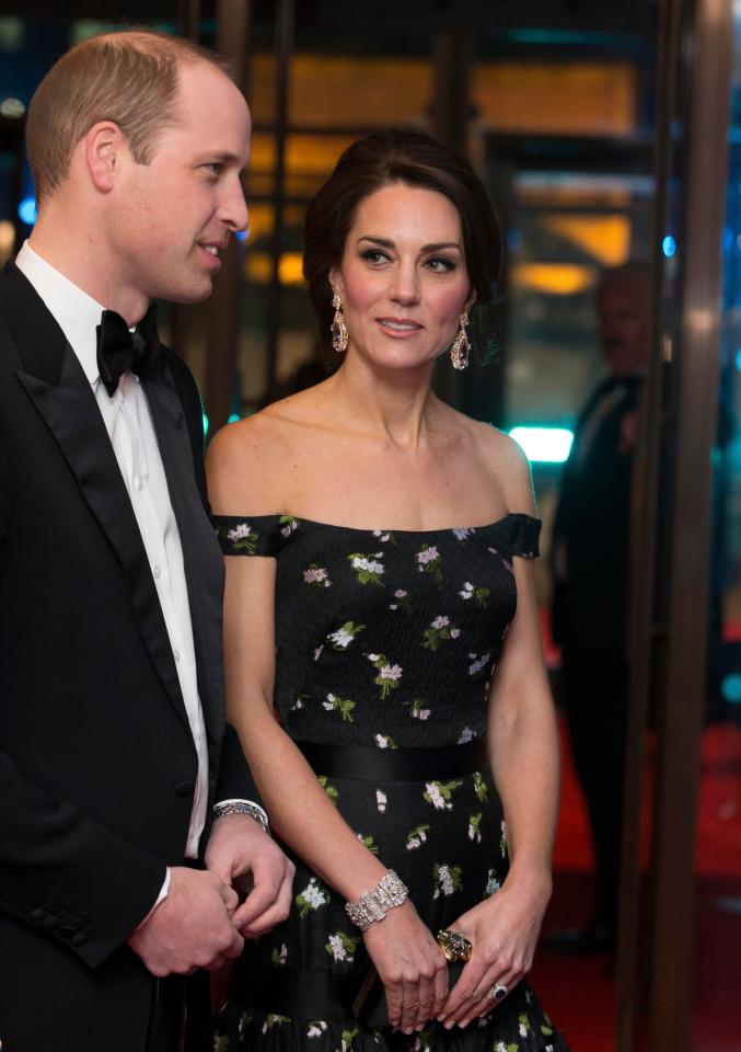  Will and Kate at last year's BAFTAs