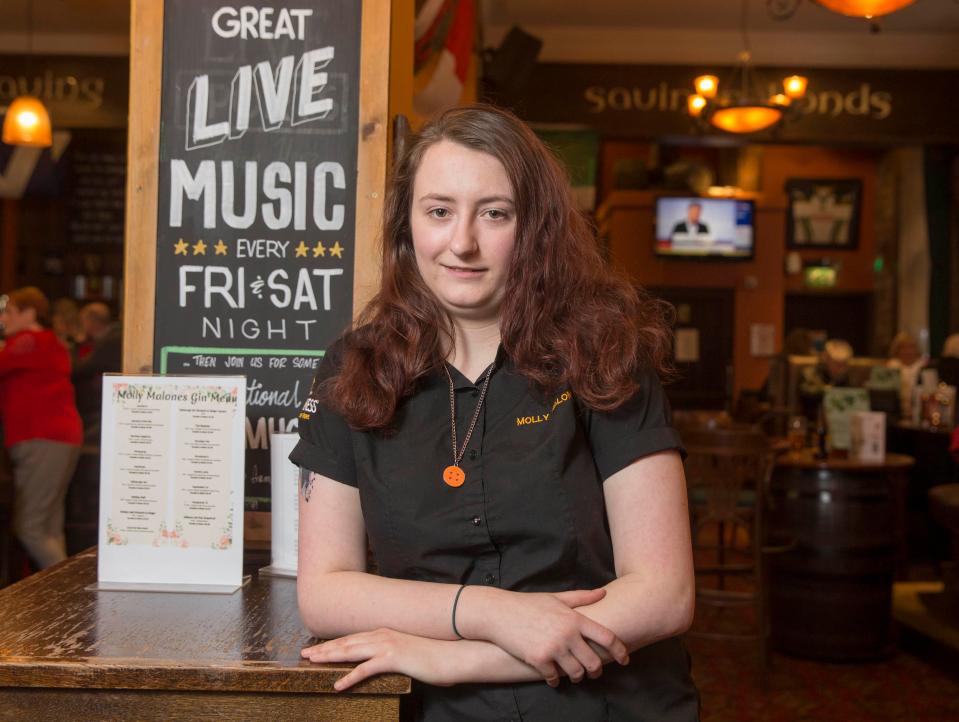  The 23-year-old hopes to run her own pub one day