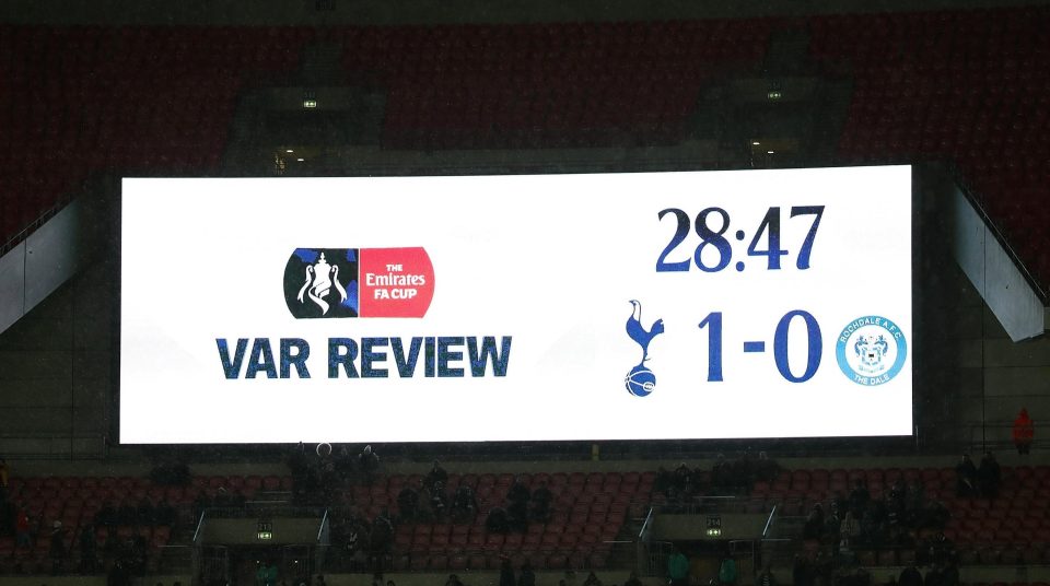  There was recent VAR controversy during Tottenham's FA Cup clash against Rochdale