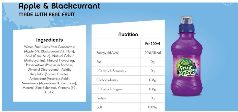  Robinson's claim they reviewed the liquid and made a small change to the multivitamin mix