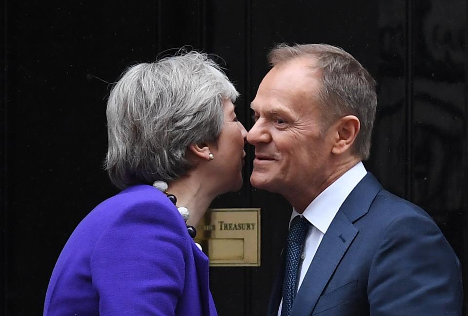  Mrs May met with Mr Tusk a day before her keynote address on the Government's Brexit strategy