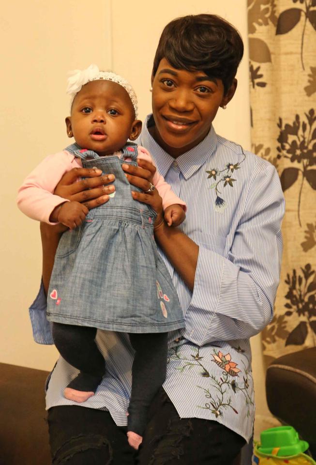  Nurse Elisabeth Katompa screamed in terror as an Uber minicab drove away with her seven-month-old daughter Olivia-Hope in the back