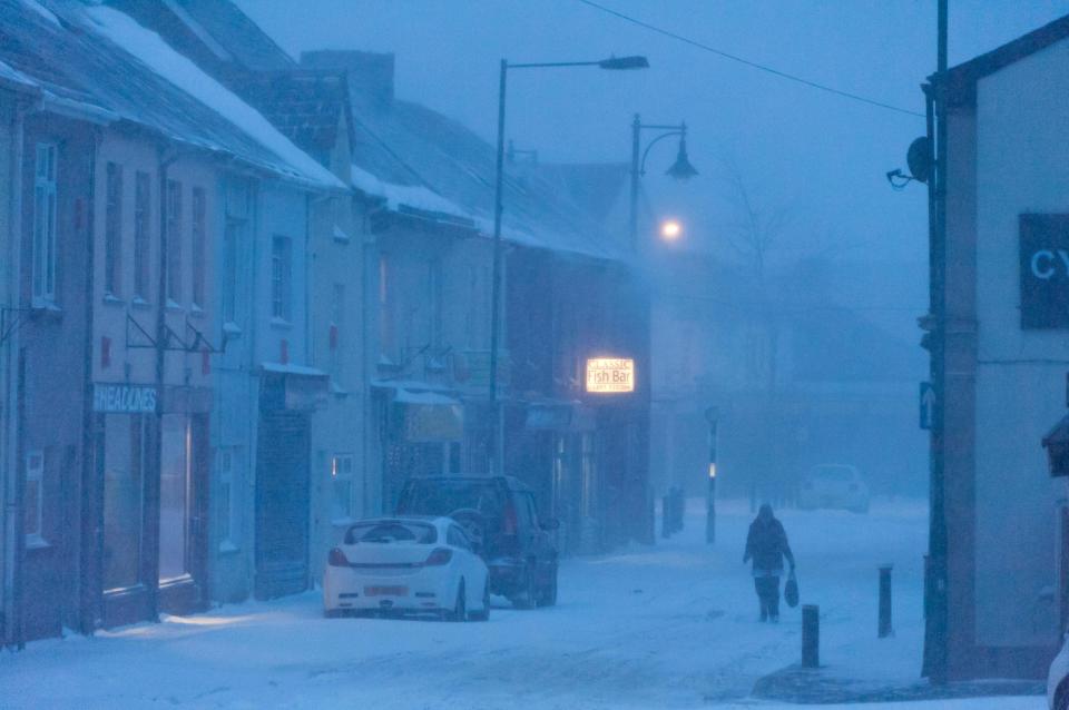  It was a bleak evening in Blaenau Gwent yesterday evening