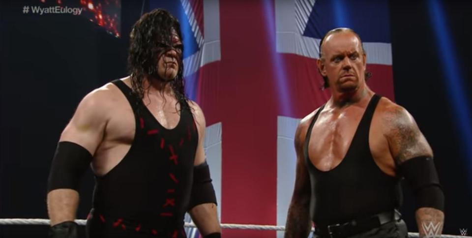 The legendary Brothers of Destruction, Kane and Undertaker, reunited last night