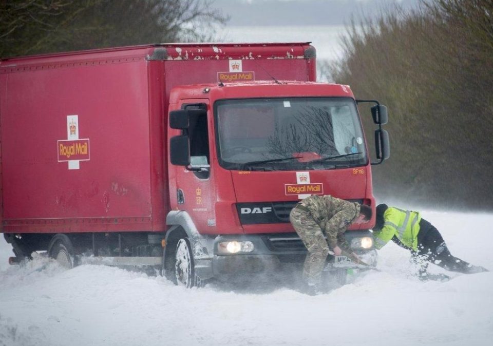  Squadron members from RAF Wittering have helped out during the chaos caused by Storm Emma