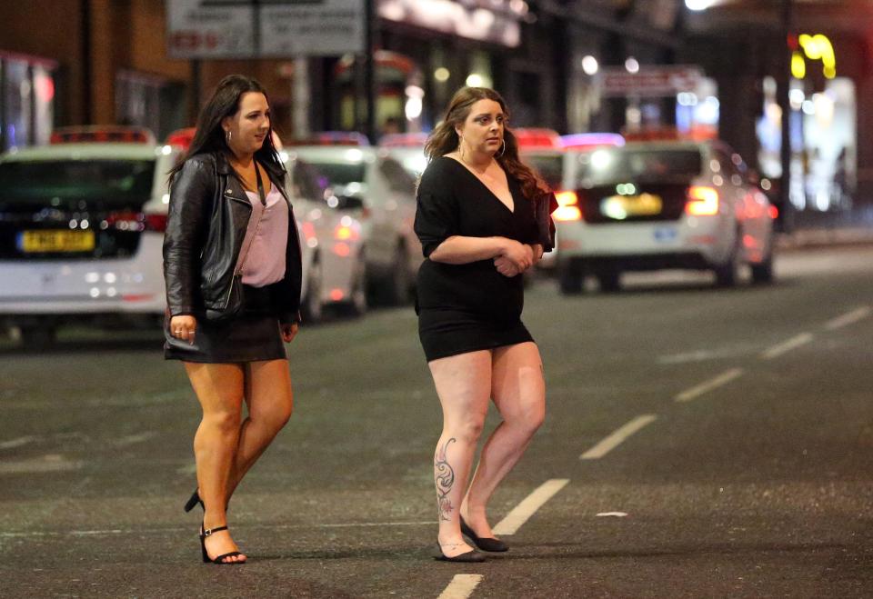 These ladies were not going to let the weather get the best of them in Leeds