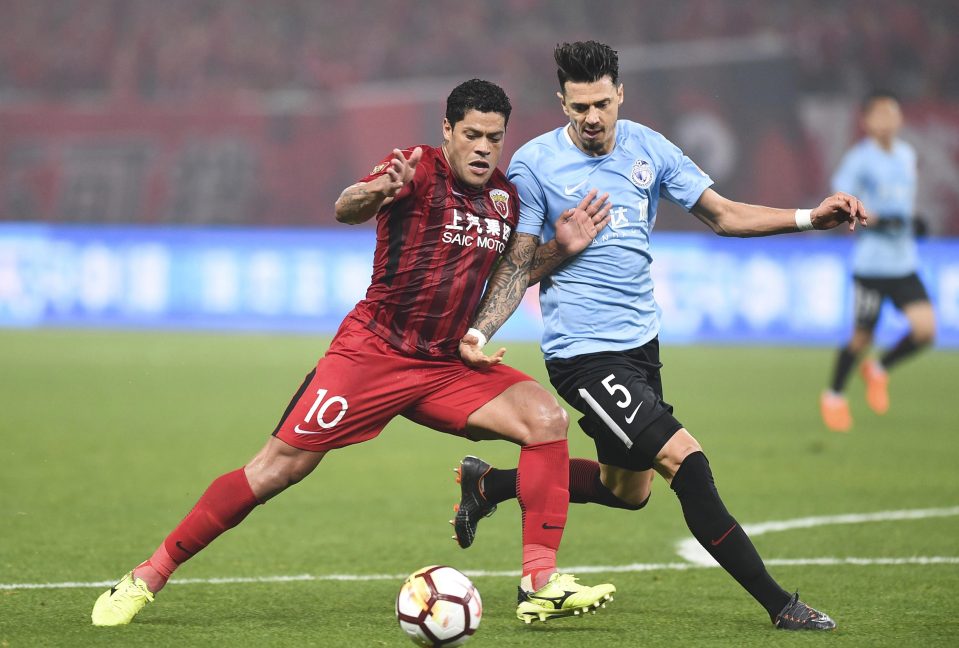 Jose Fonte lined-up in defence for Dalian Yifang as they were thumped 8-0 by Shanghai SIPC