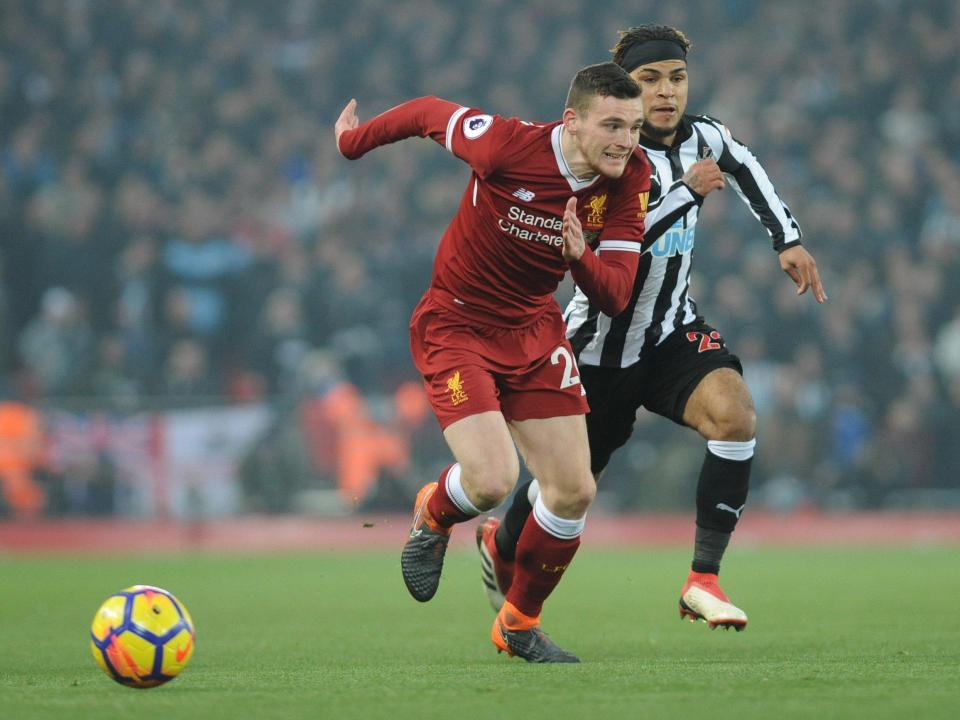  Andrew Robertson could in fact be the key man for Liverpool