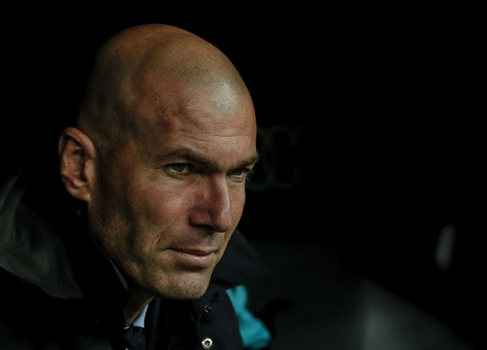  Zinedine Zidane was happy with the Saturday win - not that you could tell