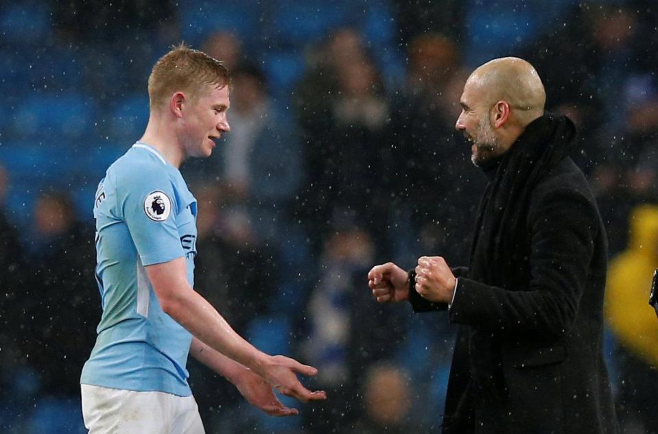 Pep Guardiola insists Kevin De Bruyne can compete with Lionel Messi and Cristiano Ronaldo for the Ballon d'Or