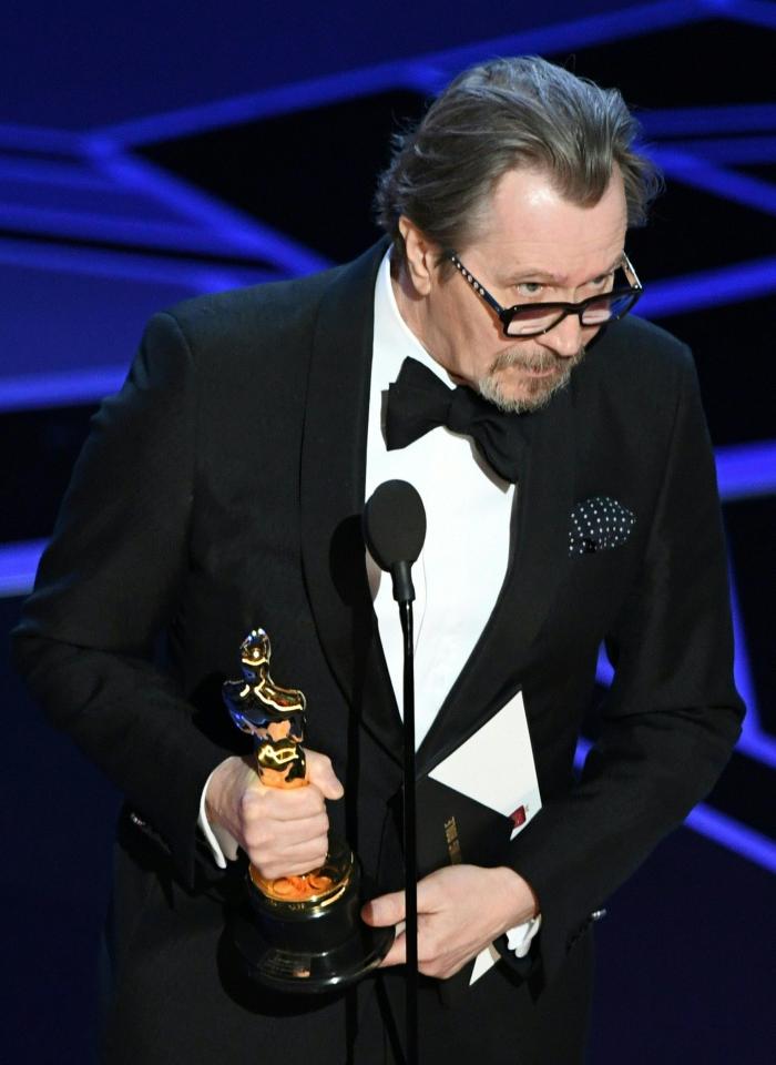  Gary Oldman took home the statue for his role as Winston Churchill