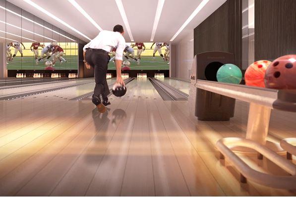  The home will even have a four-lane bowling alley, as you do