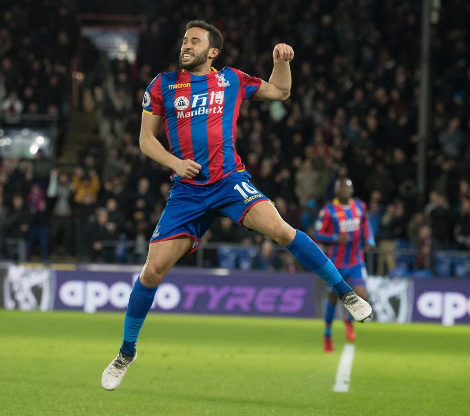 Andros Townsend opened the scoring for Crystal Palace in the first half