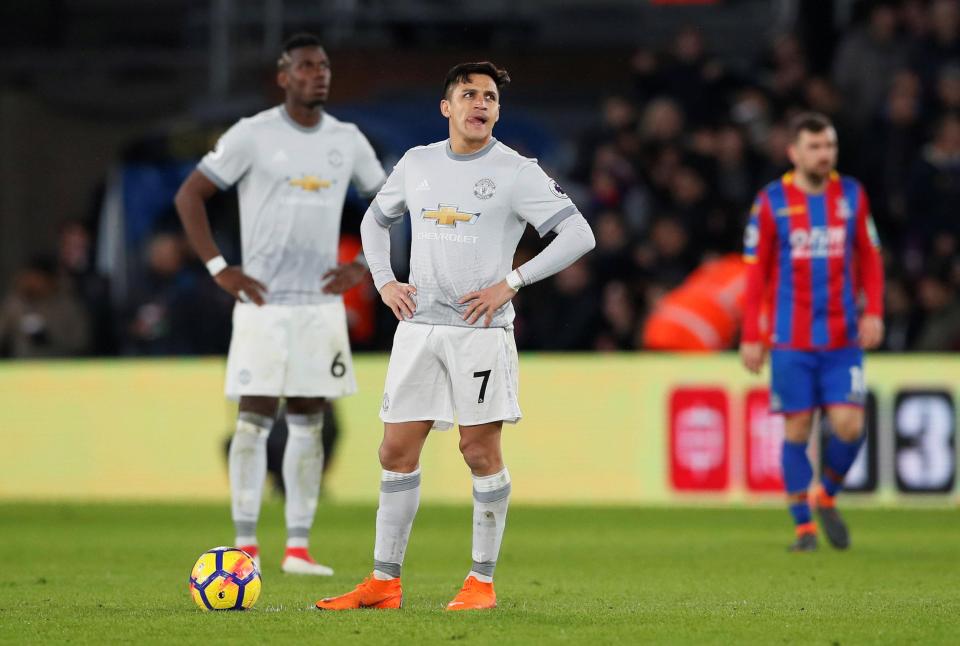 Man United's stars look unable to compete against an impressive Palace side