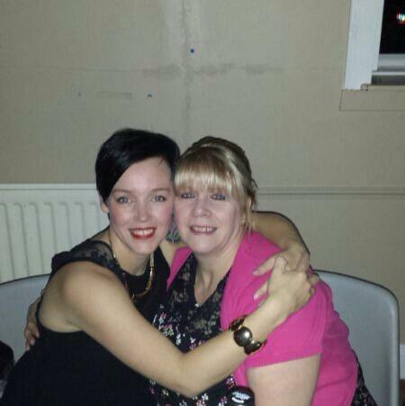 Julie with stepmum Liz who she says gave her sound relationship advice