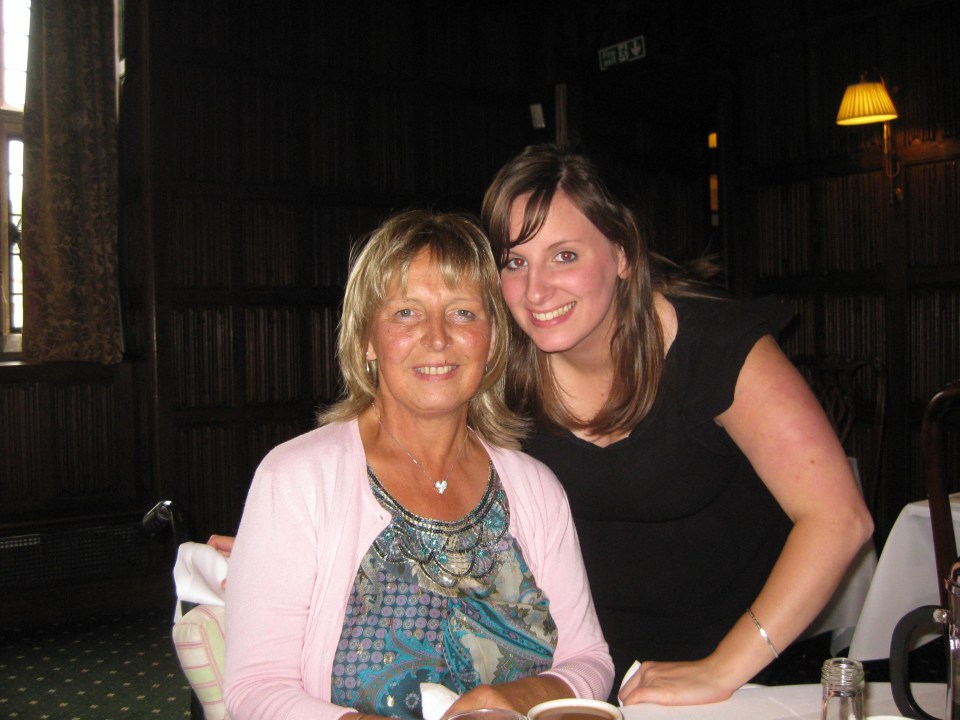 Colleen pictured with her mother just two days before she died