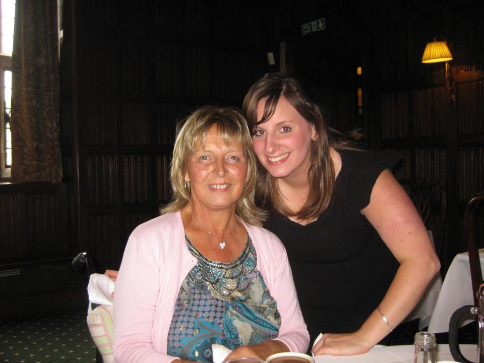  Colleen pictured with her mother just two days before she died