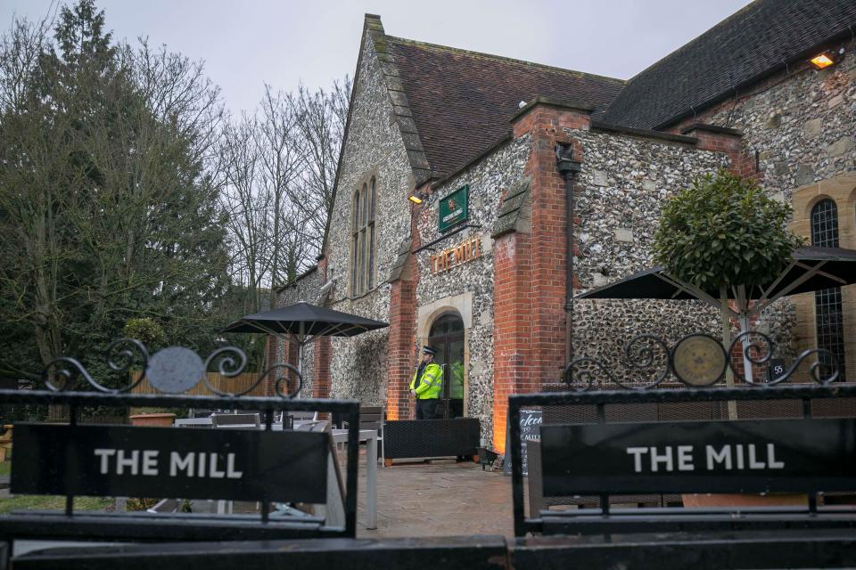  Sergei Skripal and daughter Yulia had been drinking in The Mill pub before they were found slumped on a shopping centre bench