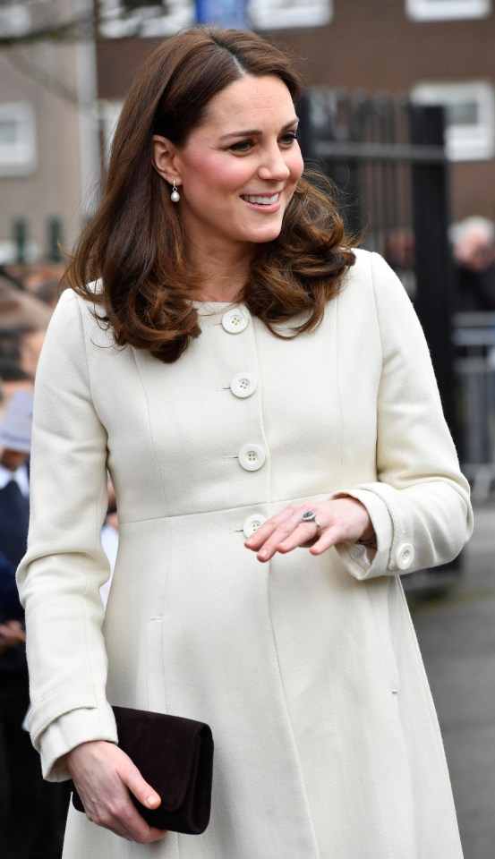 The Duchess of Cambridge smiled as she met with youngsters to hear about the charity’s work