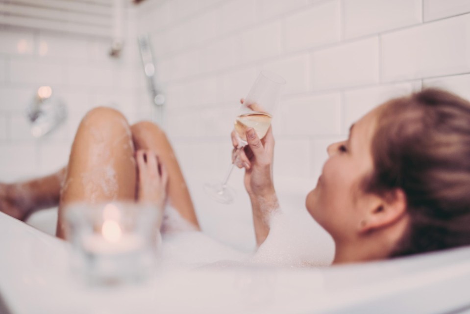 Light a of couple candles and chill out in the tub – while calling it your daily workout