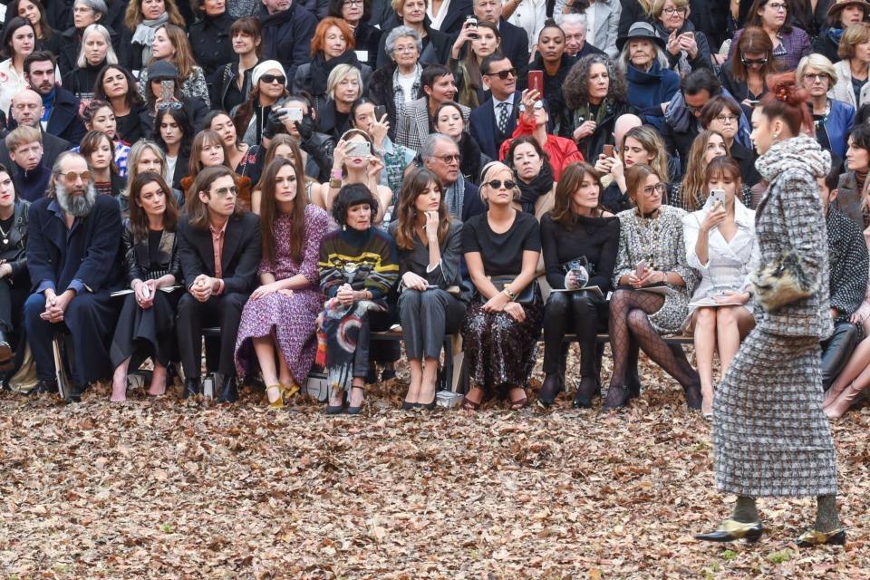  The Chanel show was set in an impressive woodland scene - and you can spot Keira Knightley and Lily Allen in the front row