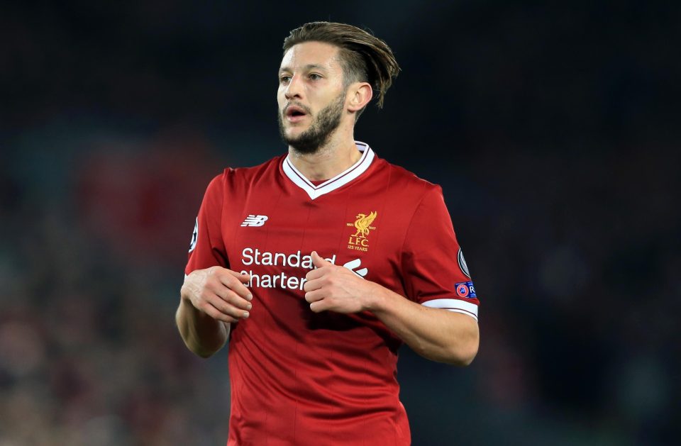  Adam Lallana suffered with a thigh injury before the start of the season